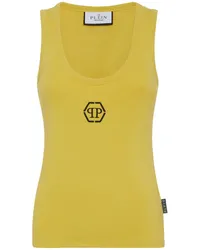 Philipp Plein Tanktop mit Logo Gelb