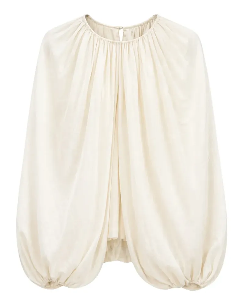 Dorothee Schumacher Bluse mit Ballonärmeln - Nude Nude