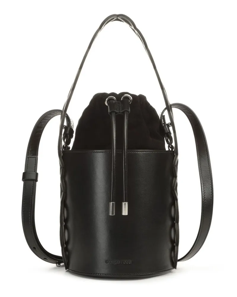 Sergio Rossi Sr Mermaid Beuteltasche - Schwarz Schwarz