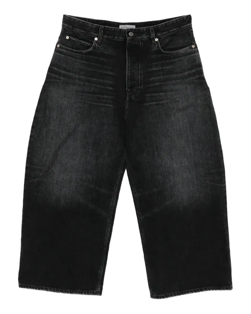 Balenciaga Ausgeblichene Jeans im Distressed-Look - Schwarz Schwarz