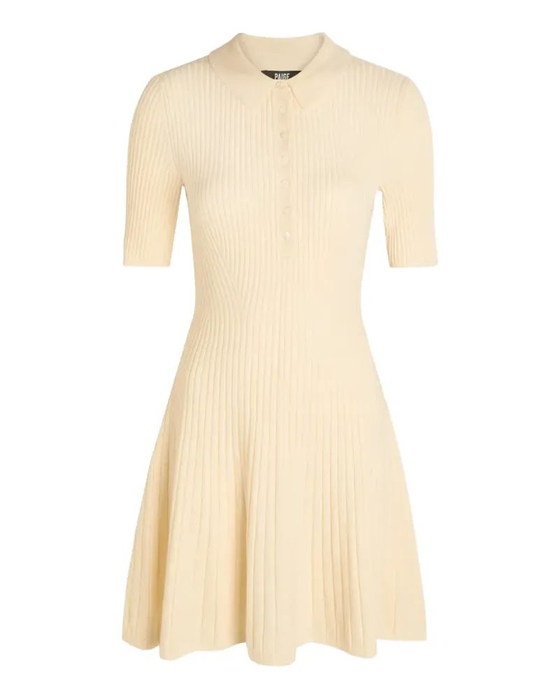 Paige Olie ribbed mini dress - Nude Nude