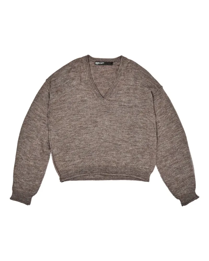 BIMBA Y LOLA Pullover mit V-Ausschnitt - Braun Braun