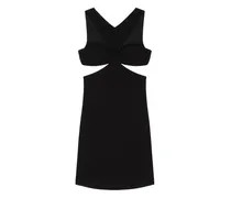 Minikleid aus Krepp - Schwarz