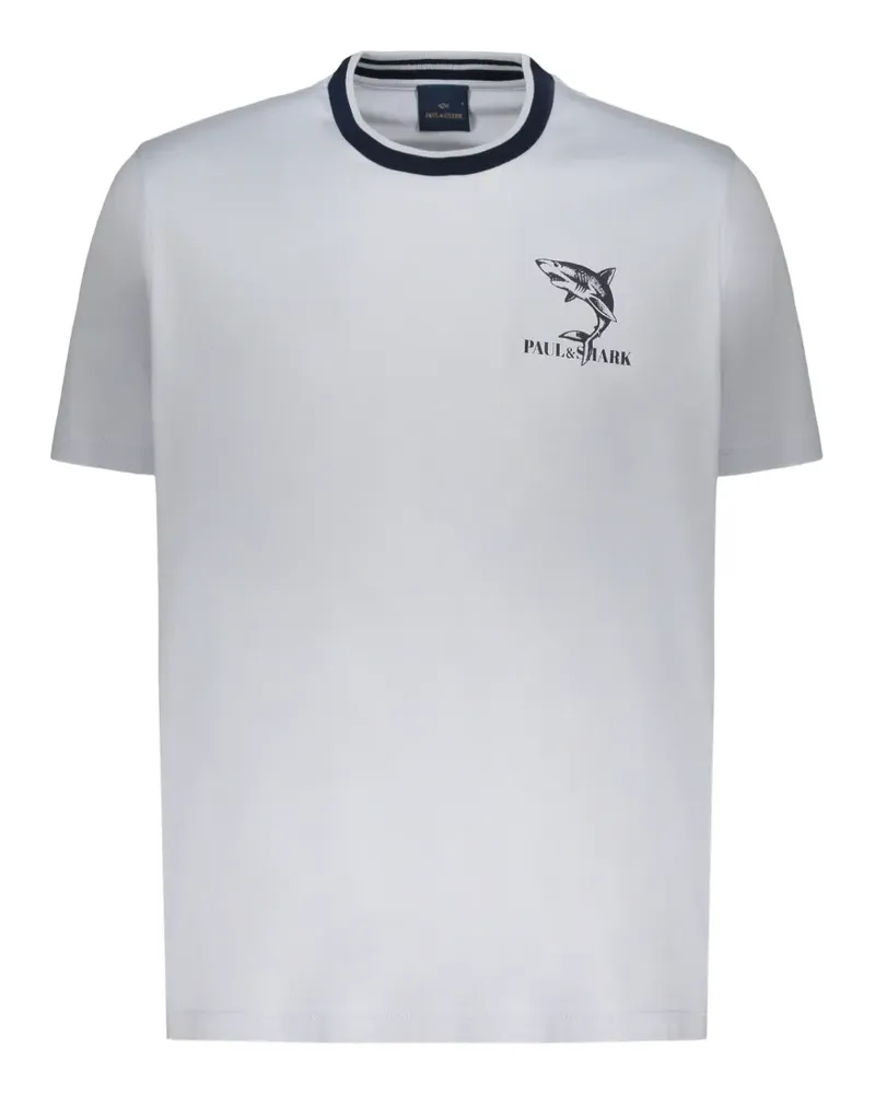 Paul & Shark T-Shirt mit Logo-Print - Blau Blau