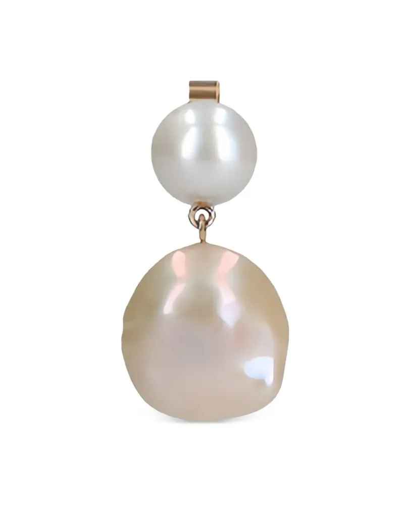 Sophie Bille Brahe 14K yellow gold Venus pearl earrings Gold