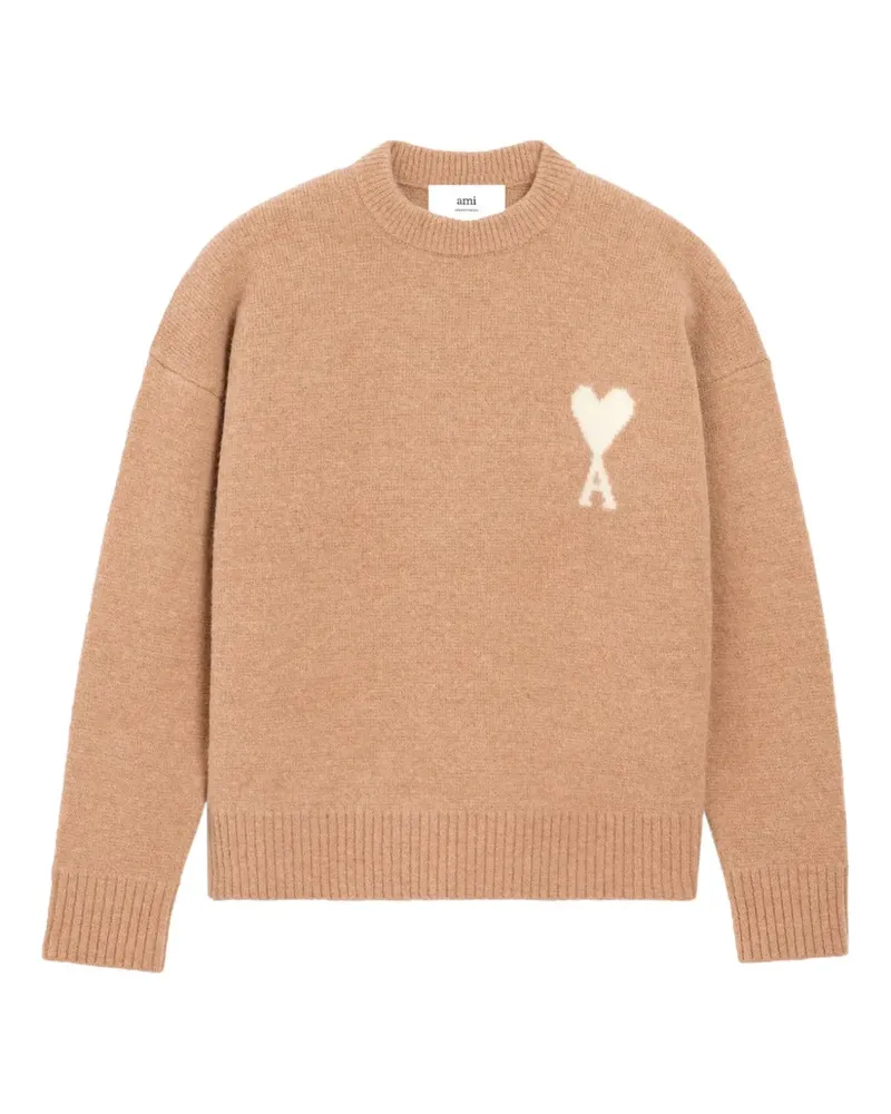 AMI Paris Ami de Coeur Pullover - Nude Nude