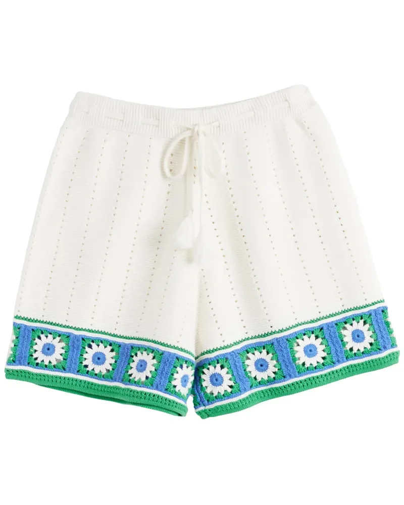 Chinti & Parker Gehäkelte Shorts - Weiß Weiß