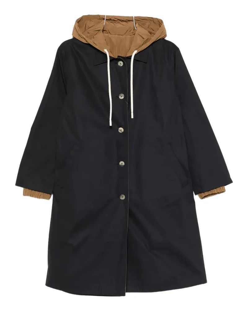 Herno buttoned hooded coat - Blau Blau