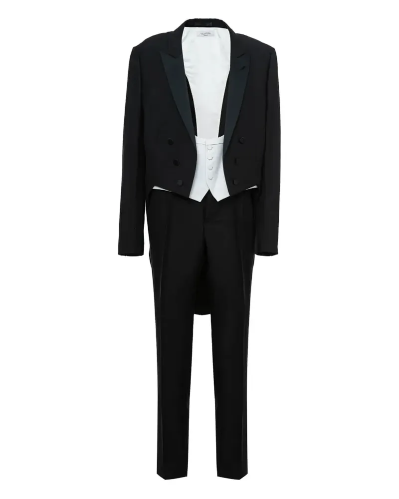 Valentino Garavani Mantel mit steigendem Revers - Schwarz Schwarz