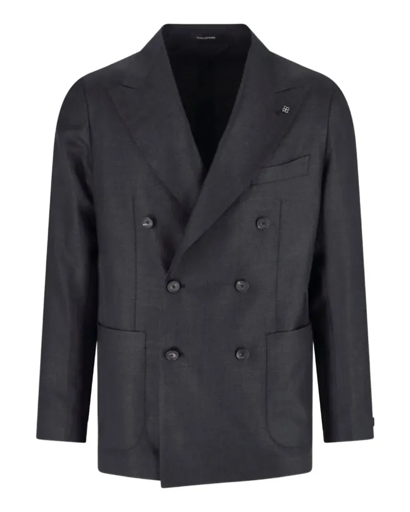 Tagliatore double-breasted peak-lapel blazer - Blau Blau