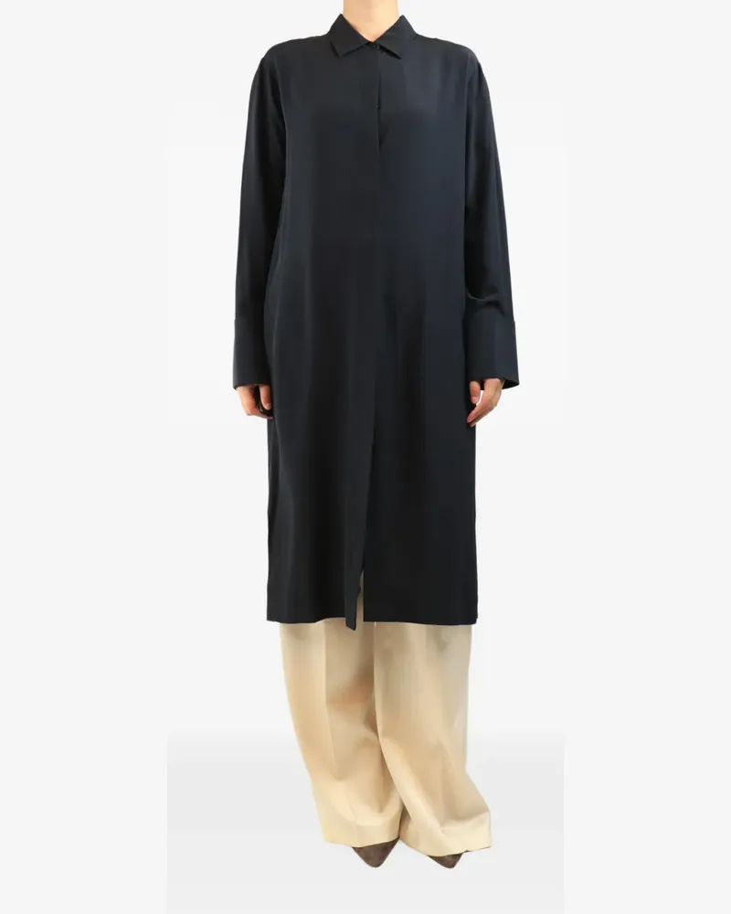 Joseph crepe shirt midi dress - Schwarz Schwarz