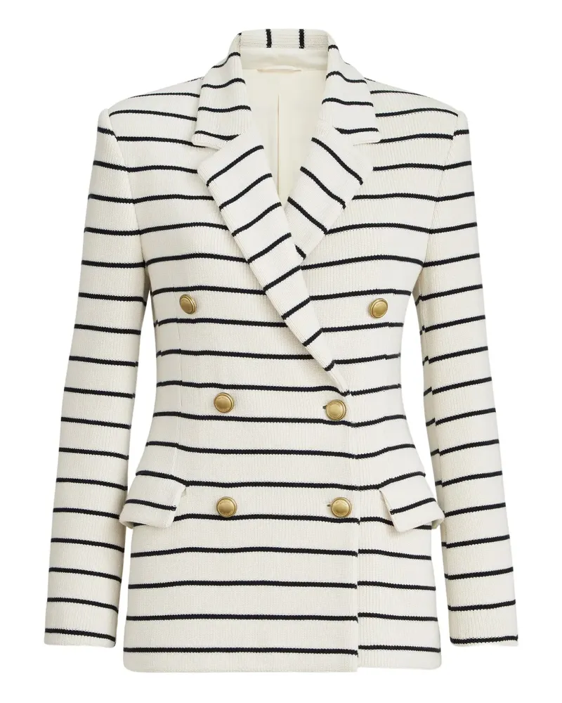 Brunello Cucinelli Gestreiftes Sakko - Weiß Weiß