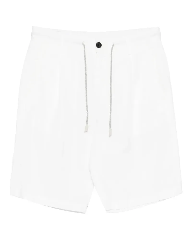 Eleventy drawstring pleated shorts - Weiß Weiß
