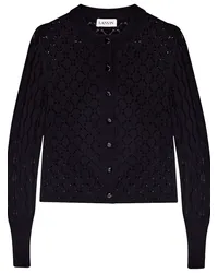 Lanvin Cardigan in Lochstrick Schwarz