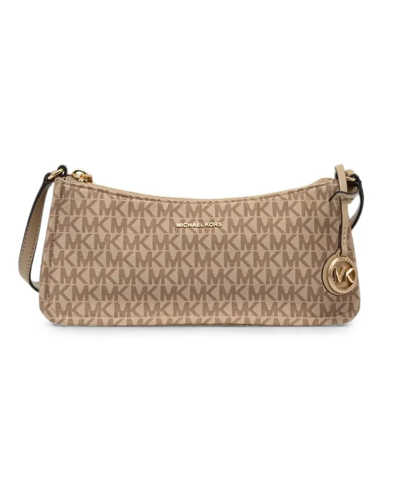 Michael Kors Schultertasche mit Monogramm-Print - Nude Nude