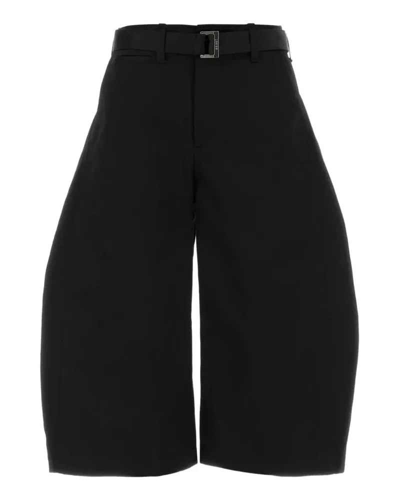 Sacai cotton bermuda shorts - Schwarz Schwarz