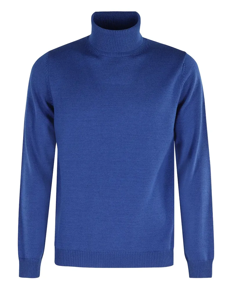 Roberto Collina Gerippter Rollkragenpullover - Blau Blau
