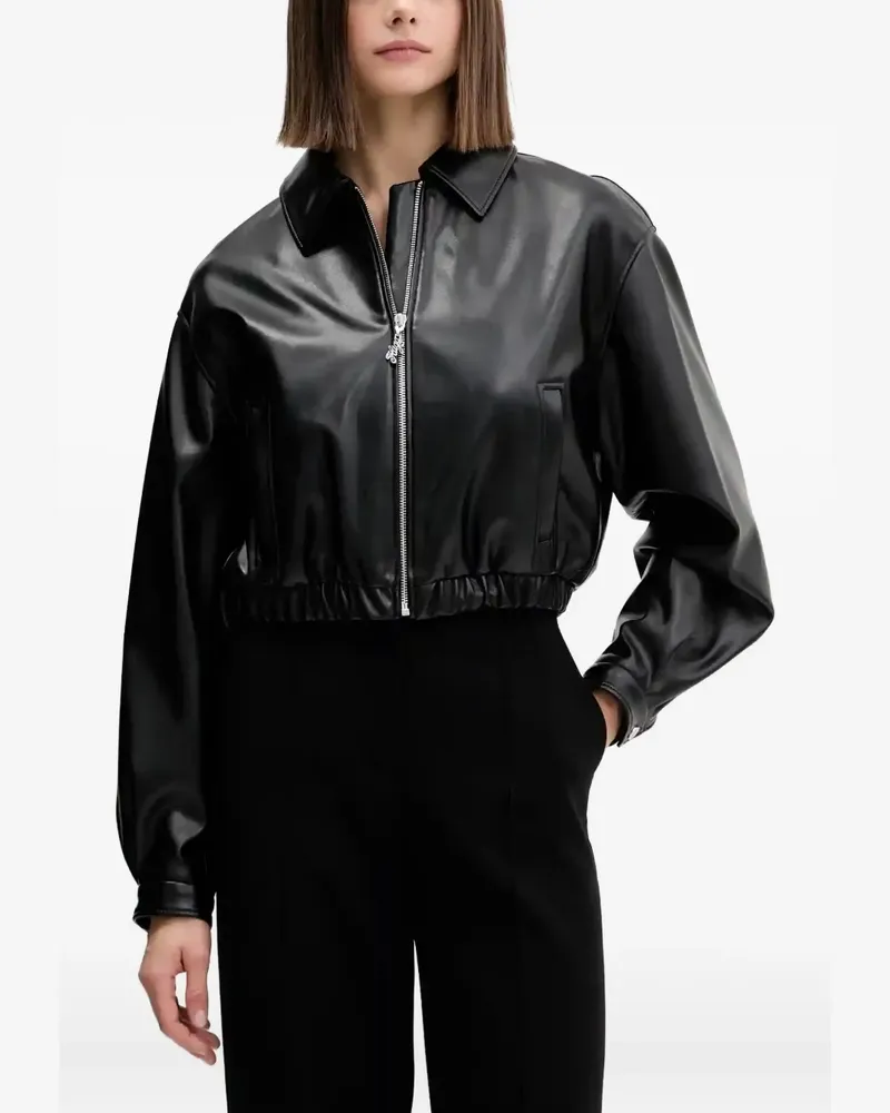 HUGO BOSS Autene zip jacket - Schwarz Schwarz