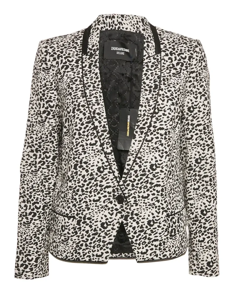 Zadig & Voltaire Sakko mit Leoparden-Print - Schwarz Schwarz