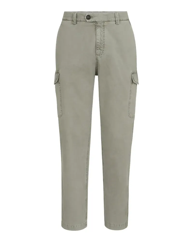 Brunello Cucinelli Hose aus Gabardine mit aufgesetzten Taschen - Grün Grün