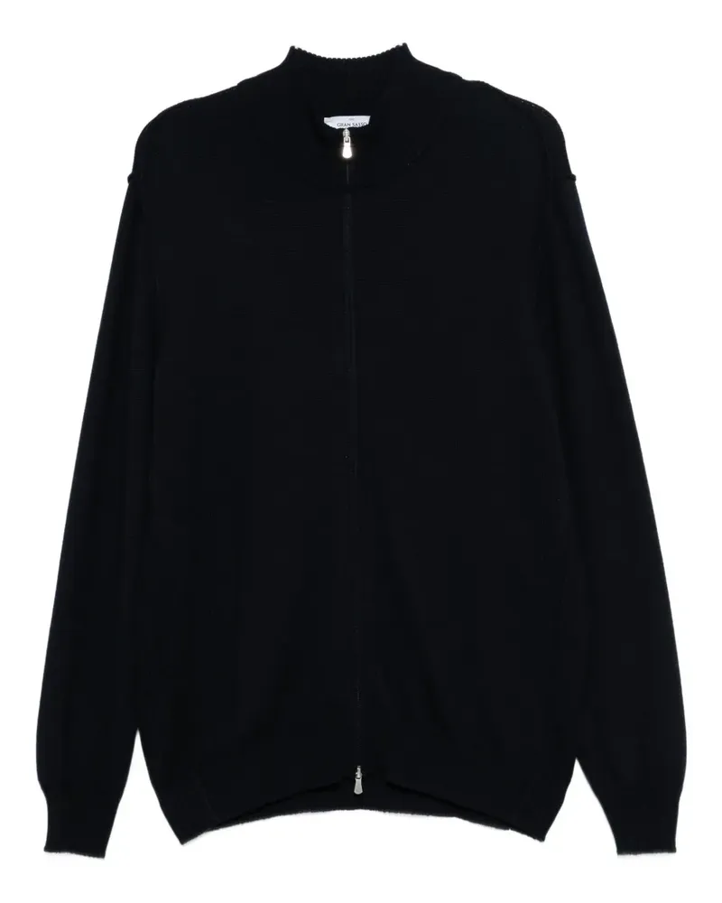 Gran Sasso zip-up cardigan - Schwarz Schwarz