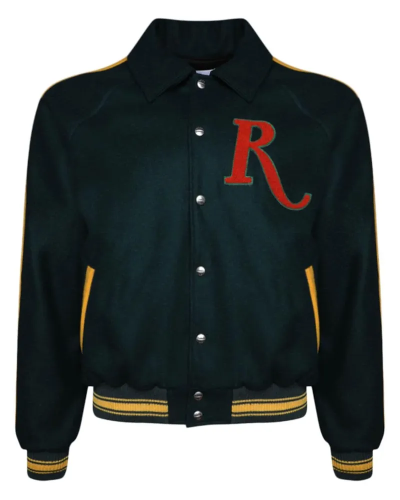RHUDE Bomberjacke im College-Look - Grün Grün