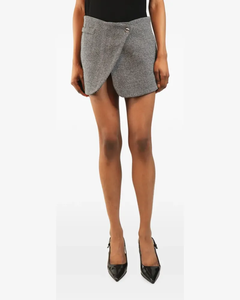 COPERNI wrap-design mini skirt - Grau Grau
