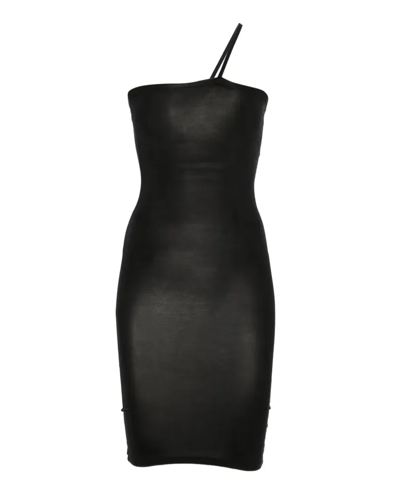 Baserange Nida One-Shoulder-Minikleid - Schwarz Schwarz