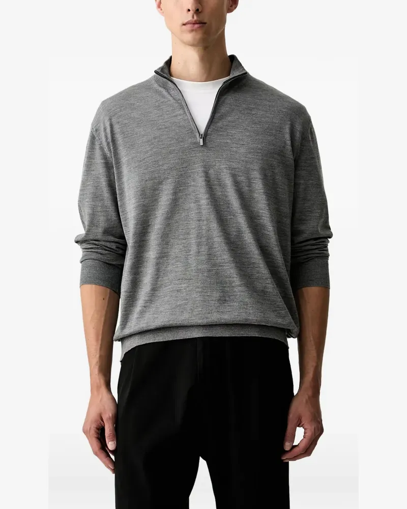 Paul & Shark quarter-zip sweater - Grau Grau