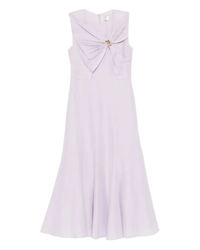 Roland Mouret Midikleid mit Knotendetail - Violett Violett