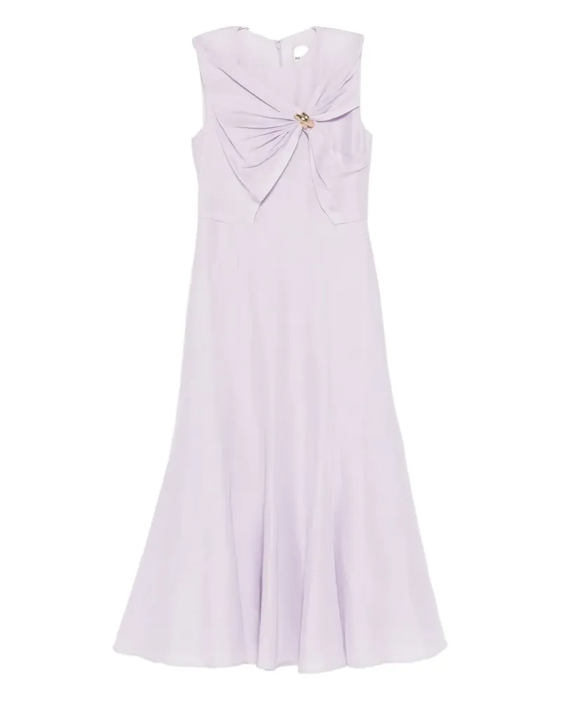 Roland Mouret Midikleid mit Knotendetail - Violett Violett