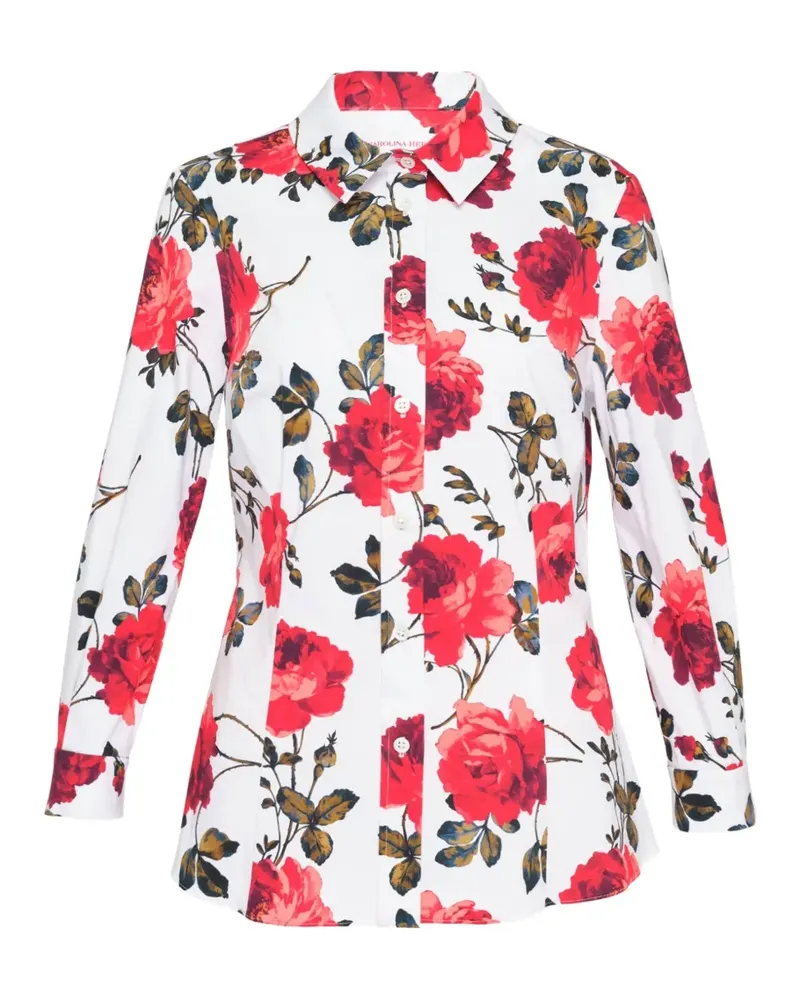 Carolina Herrera New York Ana floral-print shirt - Weiß Weiß