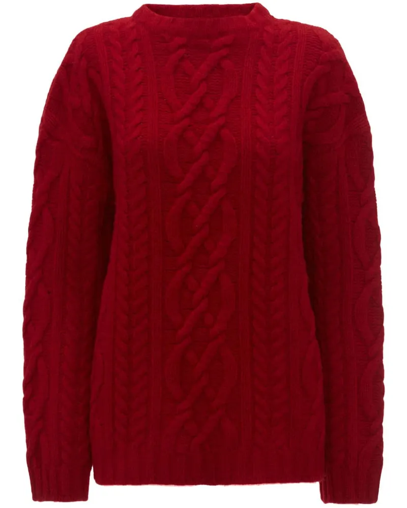 J.W.Anderson Pullover mit Zopfmuster - Rot Rot