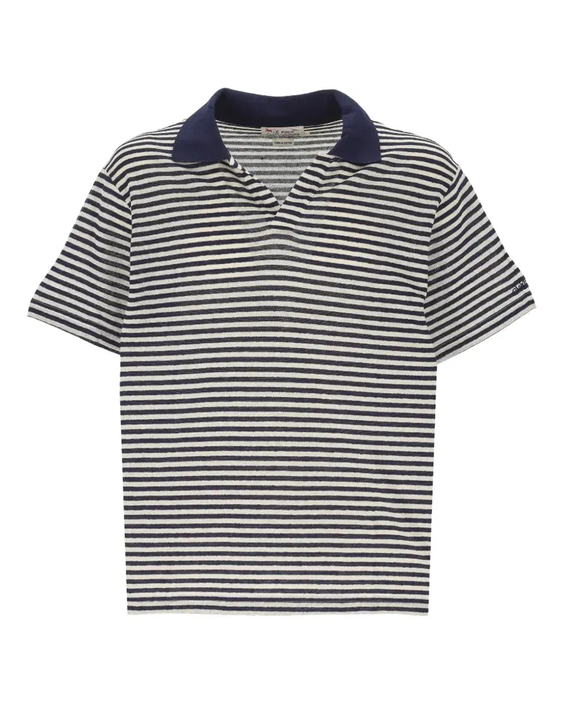 MC2 Saint Barth Gestreiftes T-Shirt - Weiß Weiß