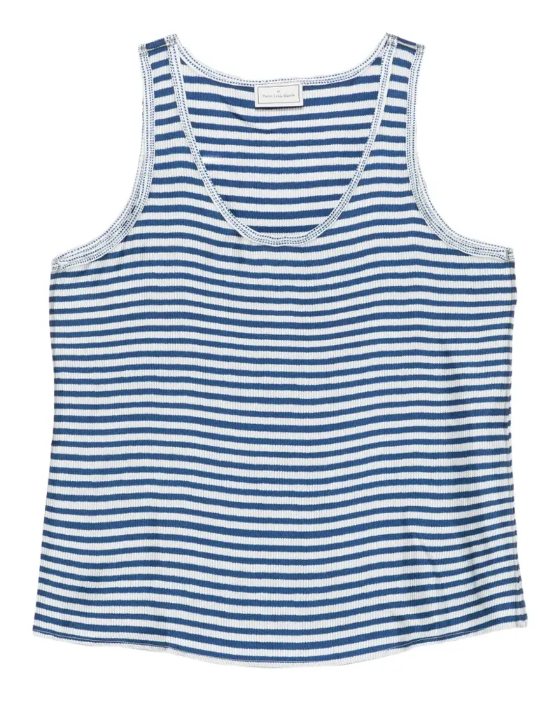 Pierre-Louis Mascia Aloe striped top - Blau Blau