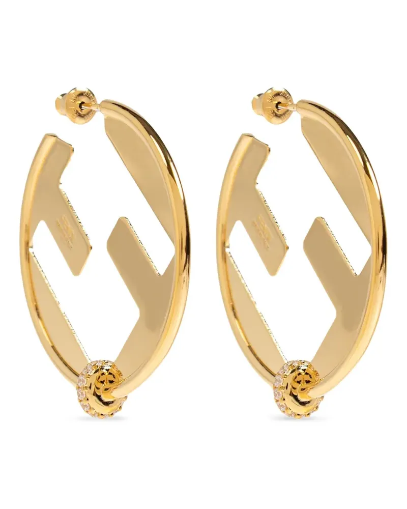 Fendi Verzierte Ohrringe mit FF - Gold Gold