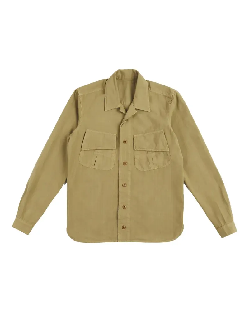 Fortela Meckongt flap-pocket overshirt - Braun Braun
