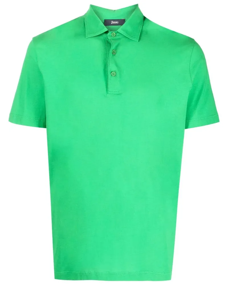 Herno Poloshirt mit Knopfleiste - Grün Grün