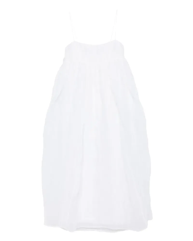 Cecilie Bahnsen Vilma Maxikleid - Weiß Weiß