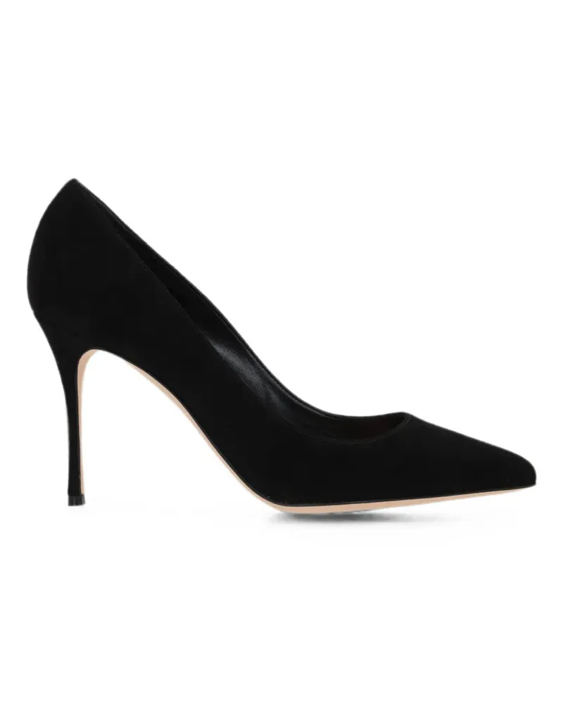 Sergio Rossi Godiva suede heeled pumps - Schwarz Schwarz