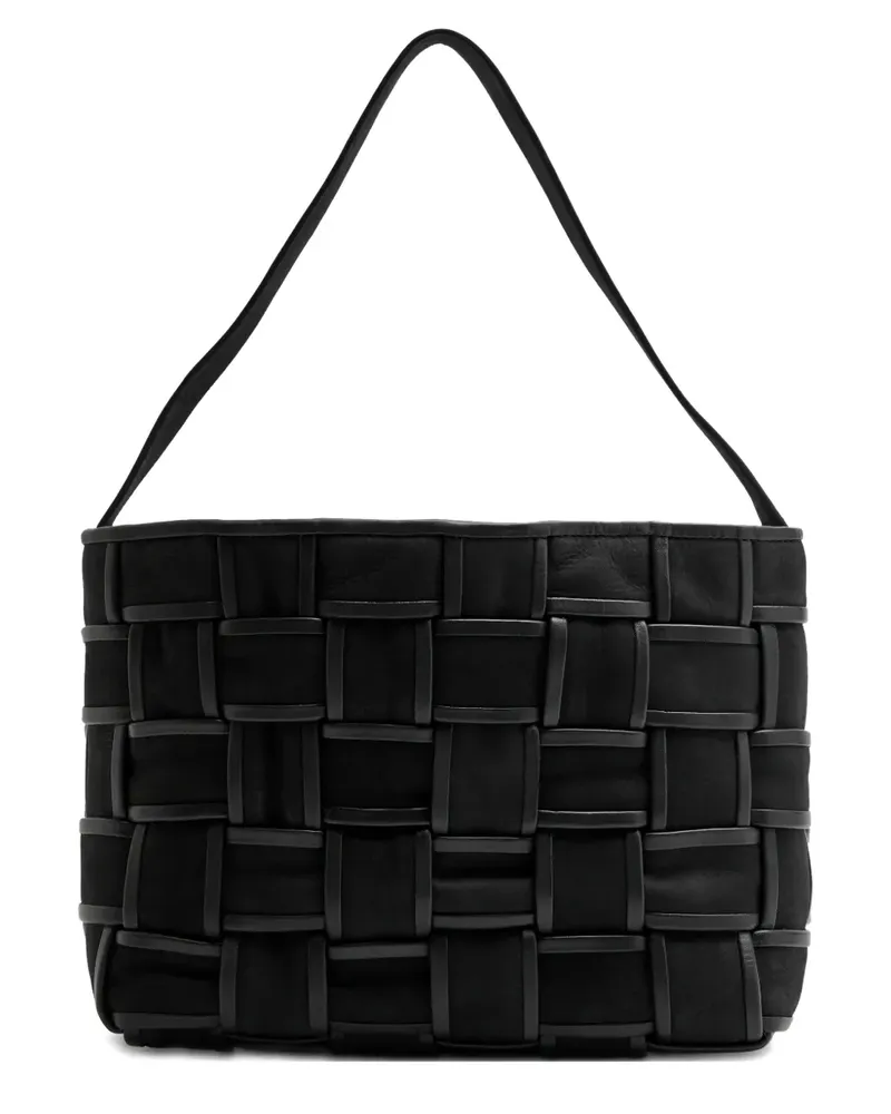 St. Agni Border Woven tote bag - Schwarz Schwarz