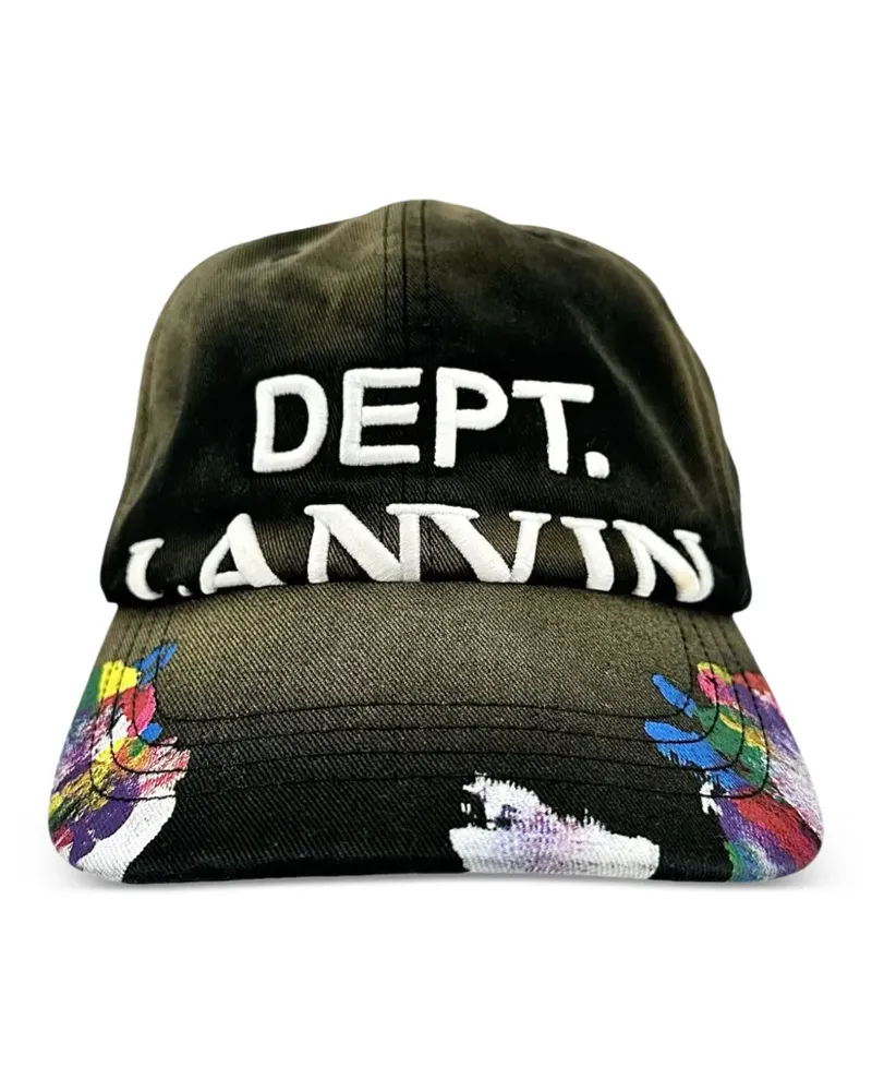 GALLERY DEPT. x Lanvin Mütze mit Farbklecks-Print - Schwarz Schwarz