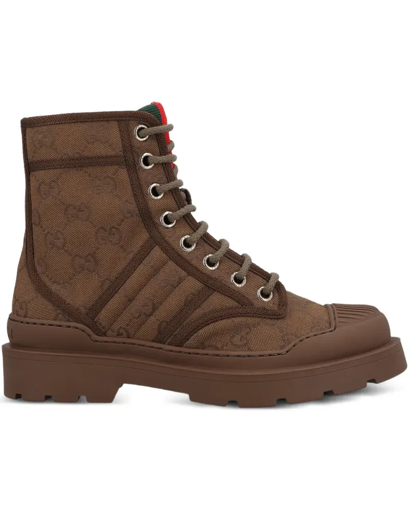 Gucci Stiefel mit GG-Muster - Braun Braun