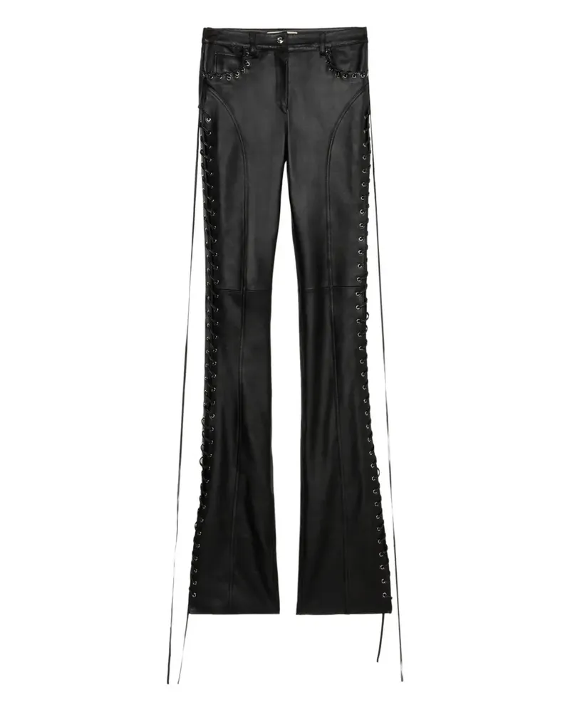 Blumarine Hose mit Schnürung - Schwarz Schwarz