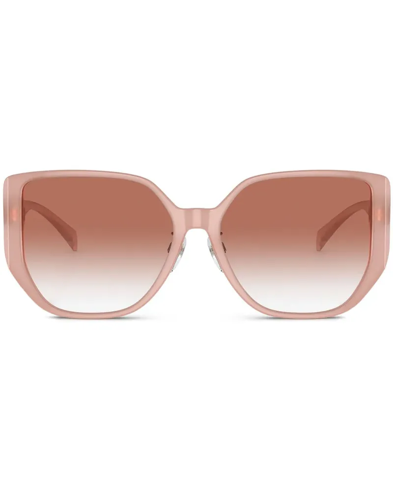 Versace Sonnenbrille mit geometrischem Gestell - Rosa Rosa