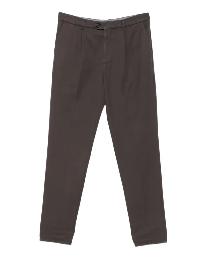 Brunello Cucinelli Tapered-Hose mit Bundfalten - Grau Grau