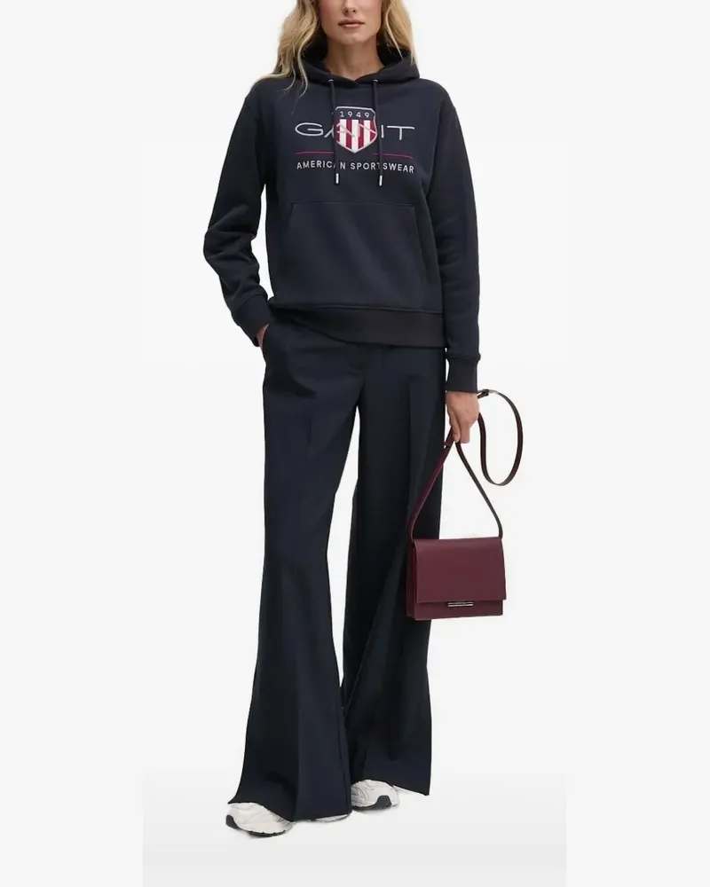 Gant Hoodie mit Logo-Stickerei - Blau Blau