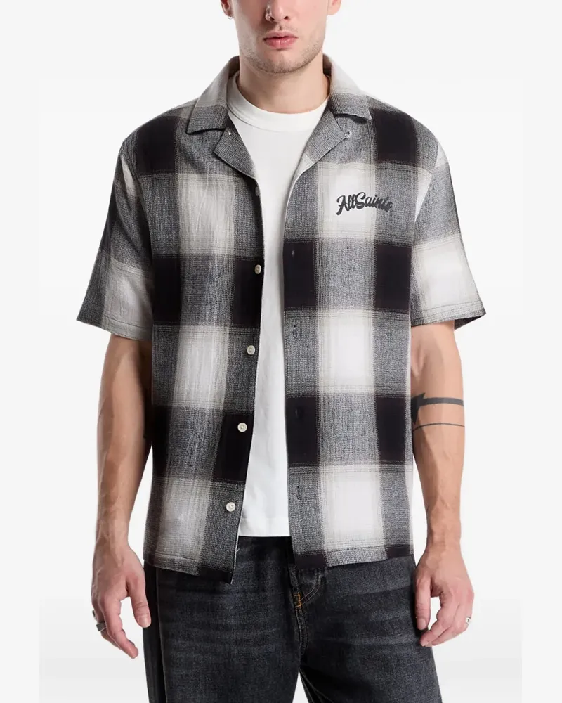 AllSaints Kariertes Hemd - Grau Grau