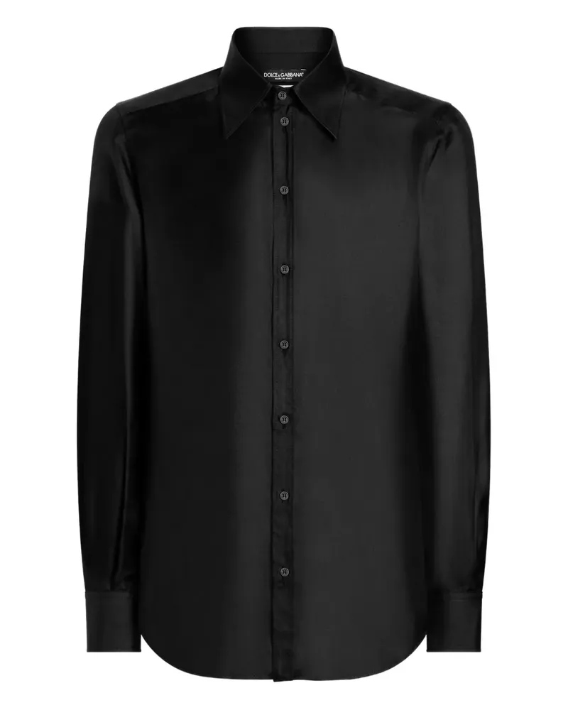 Dolce & Gabbana Langärmeliges Hemd - Schwarz Schwarz