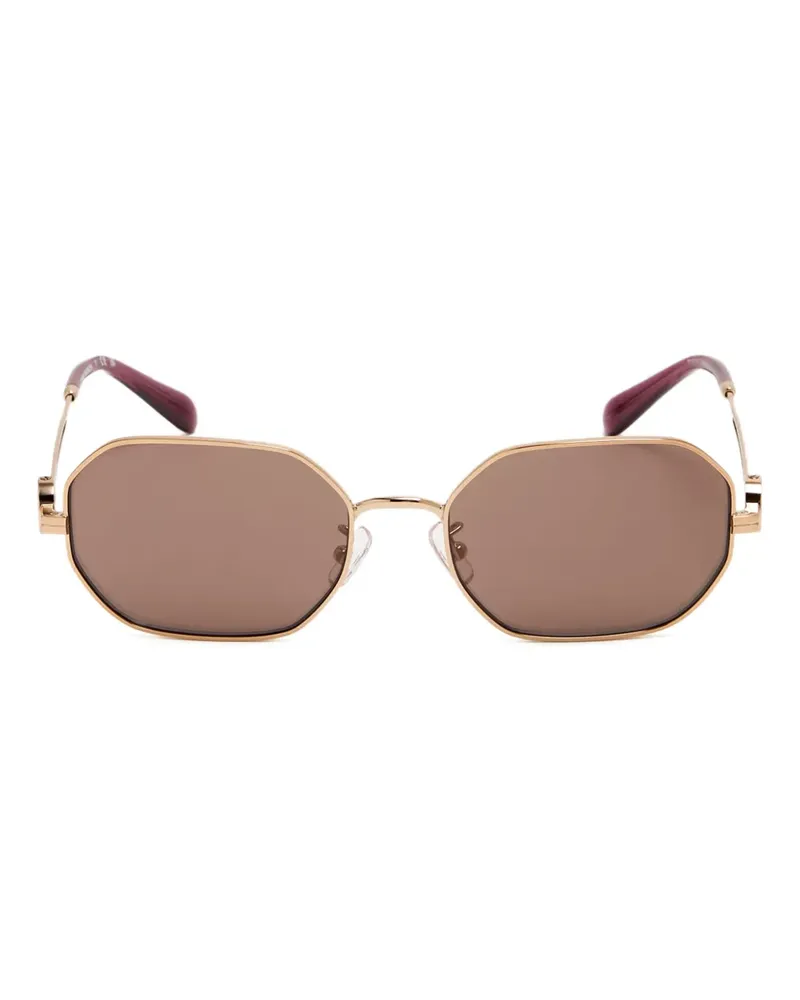 Tory Burch Achteckige Sonnenbrille - Rosa Rosa